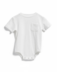 Lightweight Ribbed Pocket Baby Romper