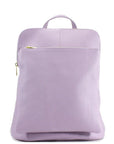 Lilac Soft Pebbled Leather Pocket Backpack - Brix + Bailey