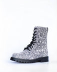 Stylish 511 Gray Flowers Boots – Unisex, Durable & Comfortable by Samelin at www.brixbailey.com