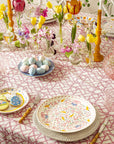 Lily's Pink Bamboo Lattice Tablecloth