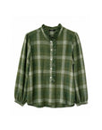 lina blouse | olive check