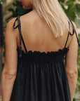 Linen Ballade Dress - Black