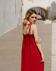 Linen Ballade Dress - Lava Falls