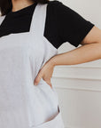 Linen Cross Back Apron