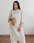 Linen Cross Back Apron