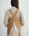 Linen Cross Back Apron