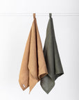 Linen Kitchen Towel in Earth Colours