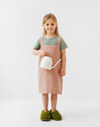 Honey Linen Pinafore Apron for Young Bakers