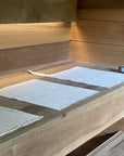 Linen Sauna Seat Cover 38 x 38 cm