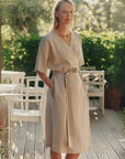 Linen Vine Dress Melange