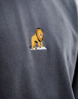 Unisex Lion Sweatshirt in Anthracite