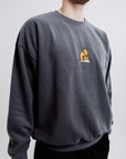 Unisex Lion Sweatshirt in Anthracite