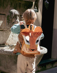 Lion-Themed LINEN Toddler Backpack – Fun & Functional by Muni at www.brixbailey.com