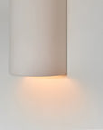 Curve Ceramic Wall Sconce in Extra Matte White