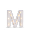 Letter M Lamp with Warm LED Glow