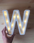 Letter W Night Light for Children’s Bedroom