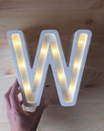 Little Lights Letter Lamp - W