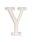 Glowing Letter Lamp Y for Kids Rooms