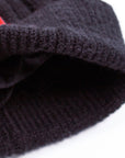 Little My Winter Beanie for Kids in Black and Red