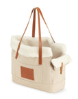 Stylish Beige Dog Carrier and Everyday Bag