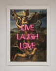 Live Laugh Love Quote Framed Poster