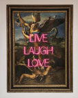 Live Laugh Love Quote Framed Poster