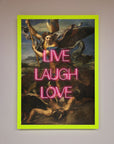 Live Laugh Love Quote Framed Poster
