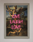 Live Laugh Love Quote Framed Poster