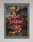 Live Laugh Love Quote Framed Poster