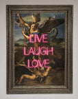 Live Laugh Love Quote Framed Poster