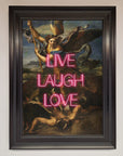 Live Laugh Love Quote Framed Poster