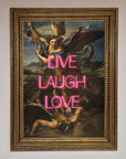 Live Laugh Love Quote Framed Poster