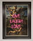 Live Laugh Love Quote Framed Poster