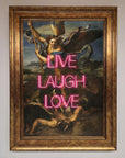 Live Laugh Love Quote Framed Poster