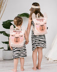 Kids Llama Backpack in Soft Velvet