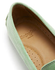 Women's Penny Driving Loafers, lagoon green suede