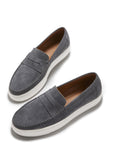 Slip-on Sneaker Loafers, slate grey suede