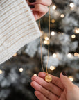 Sun Shell Pearl Locket Necklace