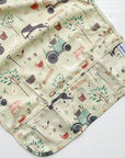 Long Sleeved Baby Bib - Farm Yard Print