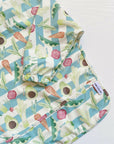 Long Sleeved Bib - Vegetable Garden