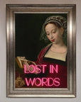 Lost In Words Medieval Framed Poster