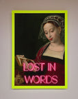 Lost In Words Medieval Framed Poster