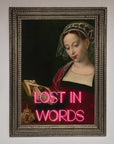 Lost In Words Medieval Framed Poster