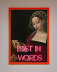 Lost In Words Medieval Framed Poster