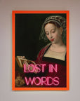 Lost In Words Medieval Framed Poster