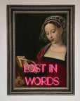 Lost In Words Medieval Framed Poster