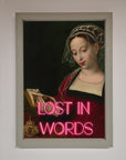 Lost In Words Medieval Framed Poster