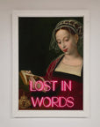 Lost In Words Medieval Framed Poster