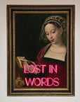 Lost In Words Medieval Framed Poster