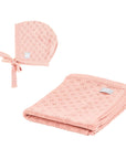 LOVE Baby Gift Set with Blanket and Bonnet